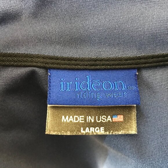 IRIDEON - GIRLS LARGE- NAVY FULL ZIP 100% POLYESTER RIDING JACKET - Picture 5 of 5
